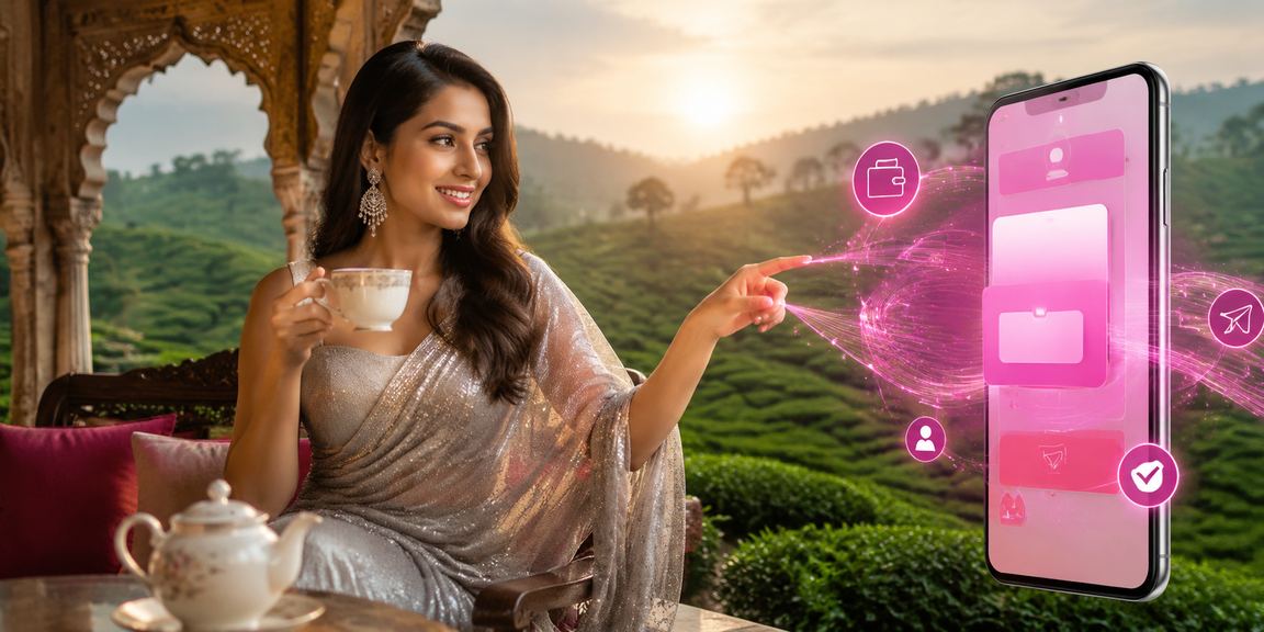 সিলেটে চা বাগানের পাশে মোবাইল পেমেন্টে লটারি টিকিট কেনা